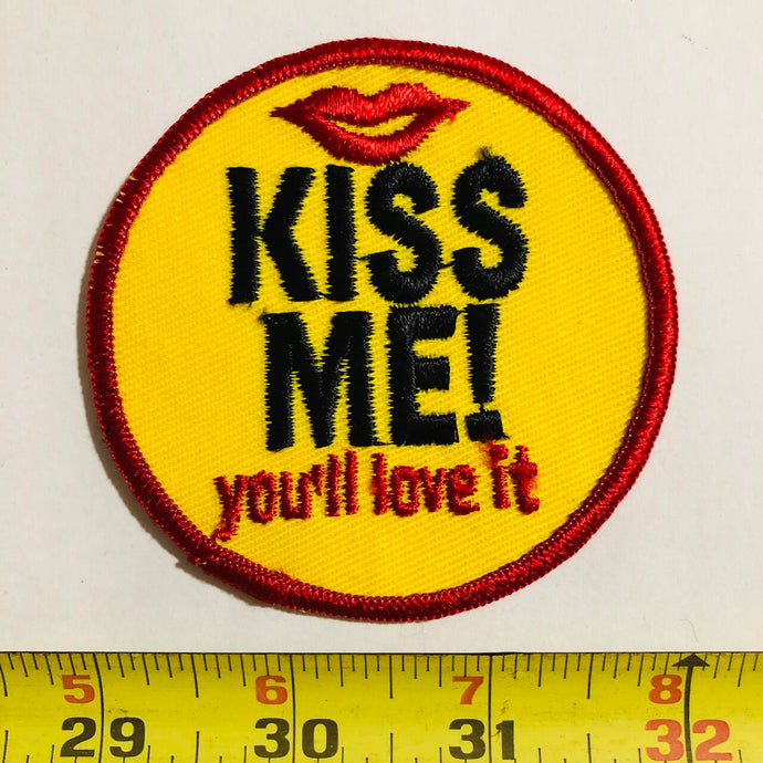 Kiss Me Vintage Patch