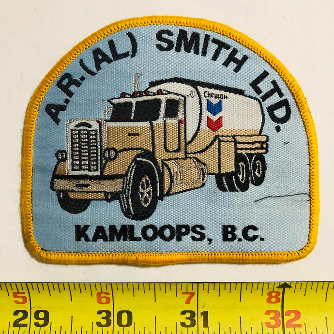 A.R. Smith Ltd Kamloops BC tanker Chevron Vintage Patch