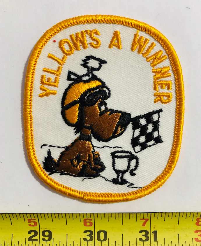 Snoopy snowmobile patch