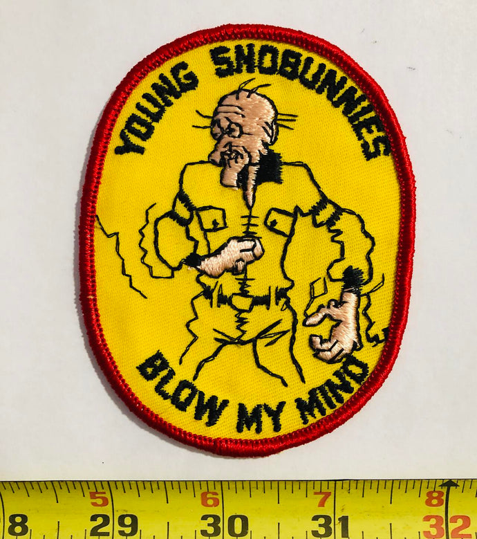 Young Snobunnies Blow My MInd snowmobile Vintage Patch