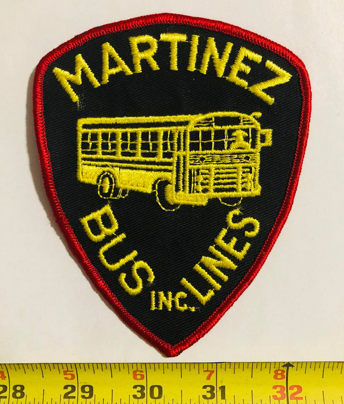 Martinez Bus Lines Vintage Patch