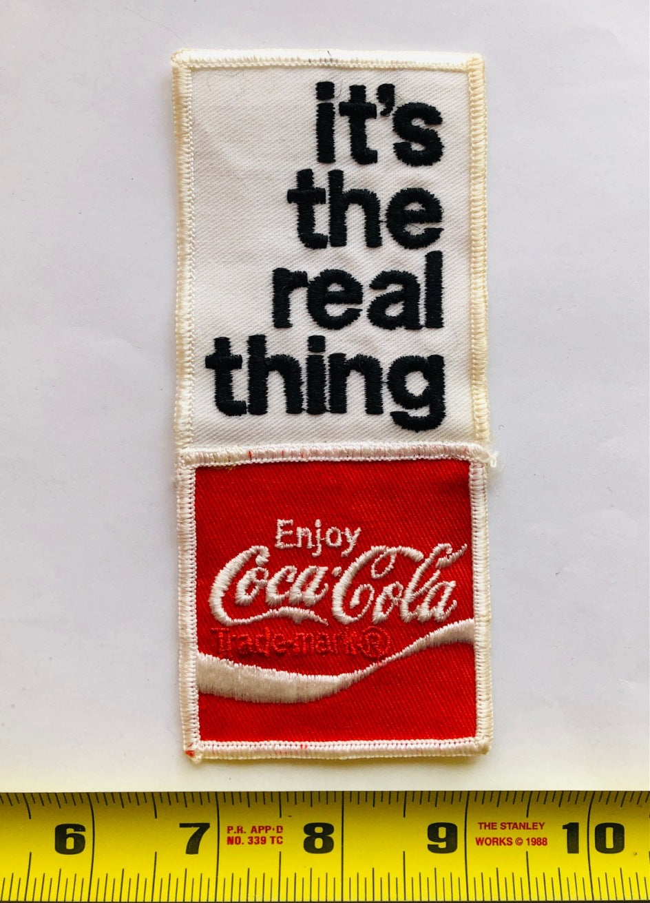 Coke It's The Real Thing Vintage Patch – The VintagePatch